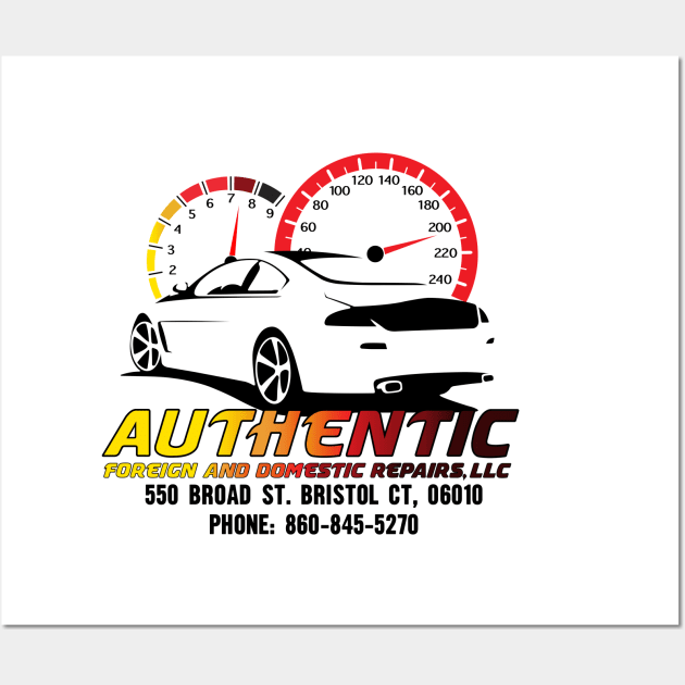 Authentic Auto Color Logo Back Wall Art by Wheely